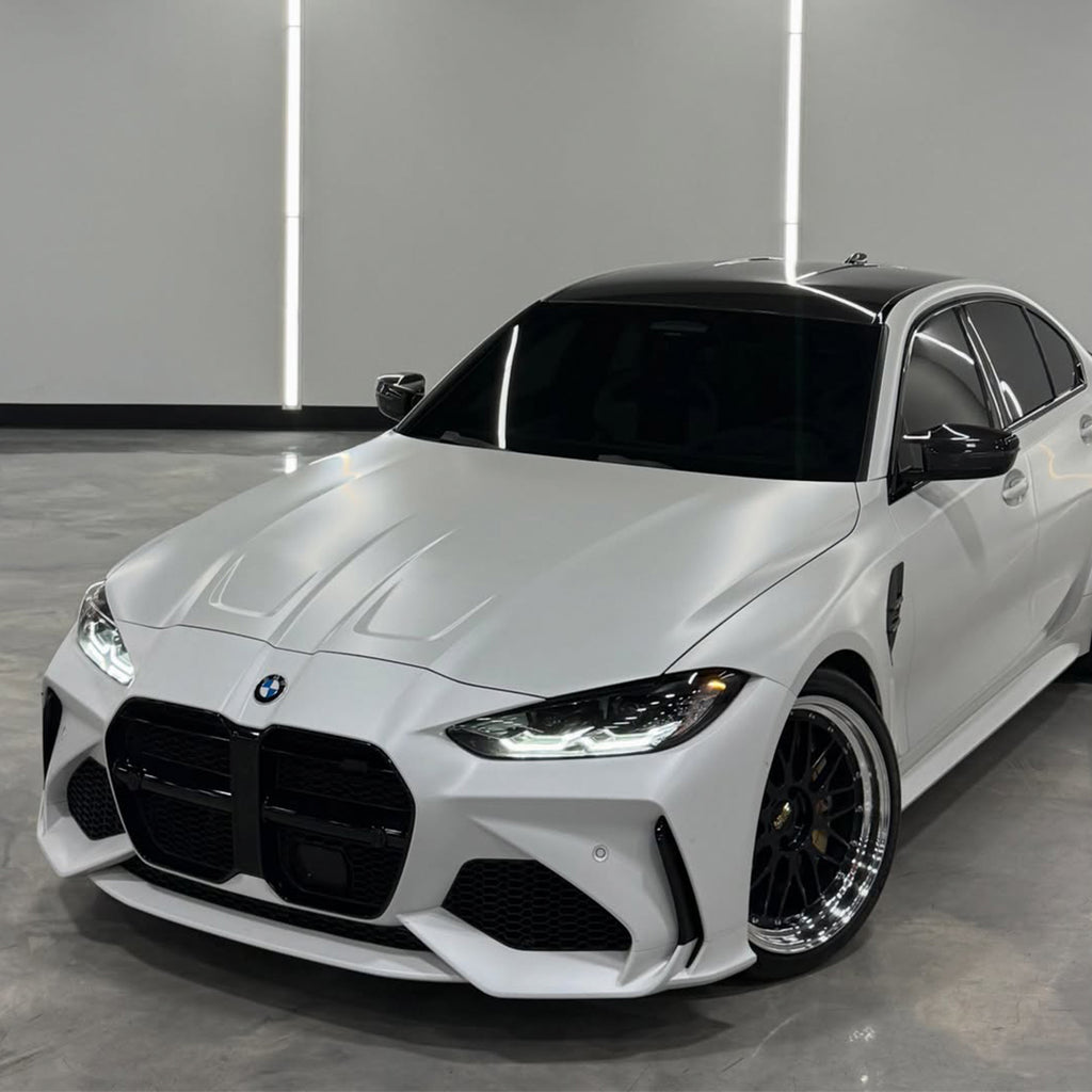 Satin Pearl White Vinyl Wrap