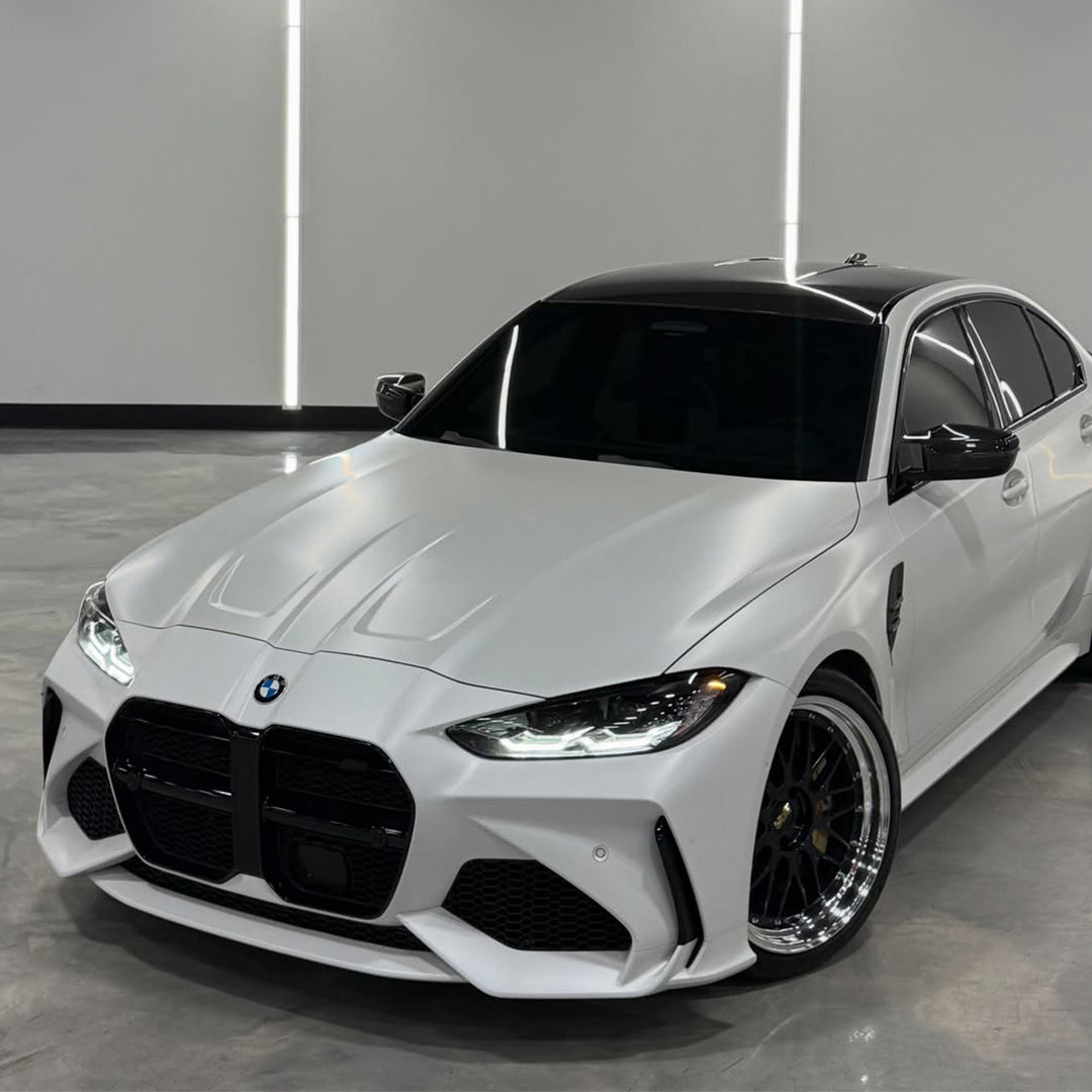 Satin Pearl White Vinyl Wrap