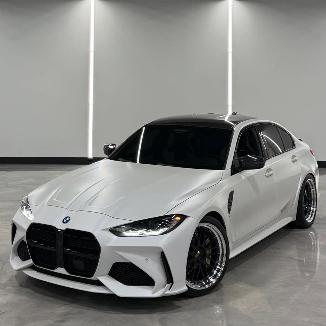 Satin Pearl White Vinyl Wrap