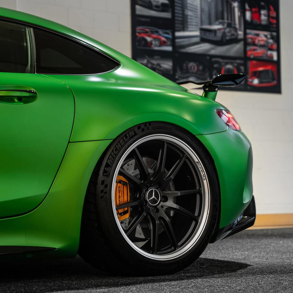 Satin Pearl Yellow Green Vinyl Wrap