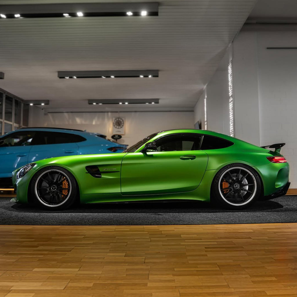 Satin Pearl Yellow Green Vinyl Wrap