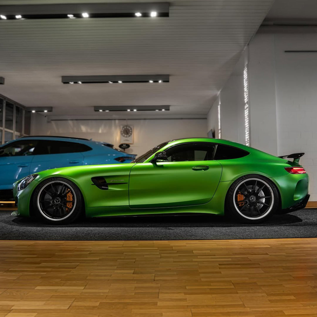 Satin Pearl Yellow Green Vinyl Wrap