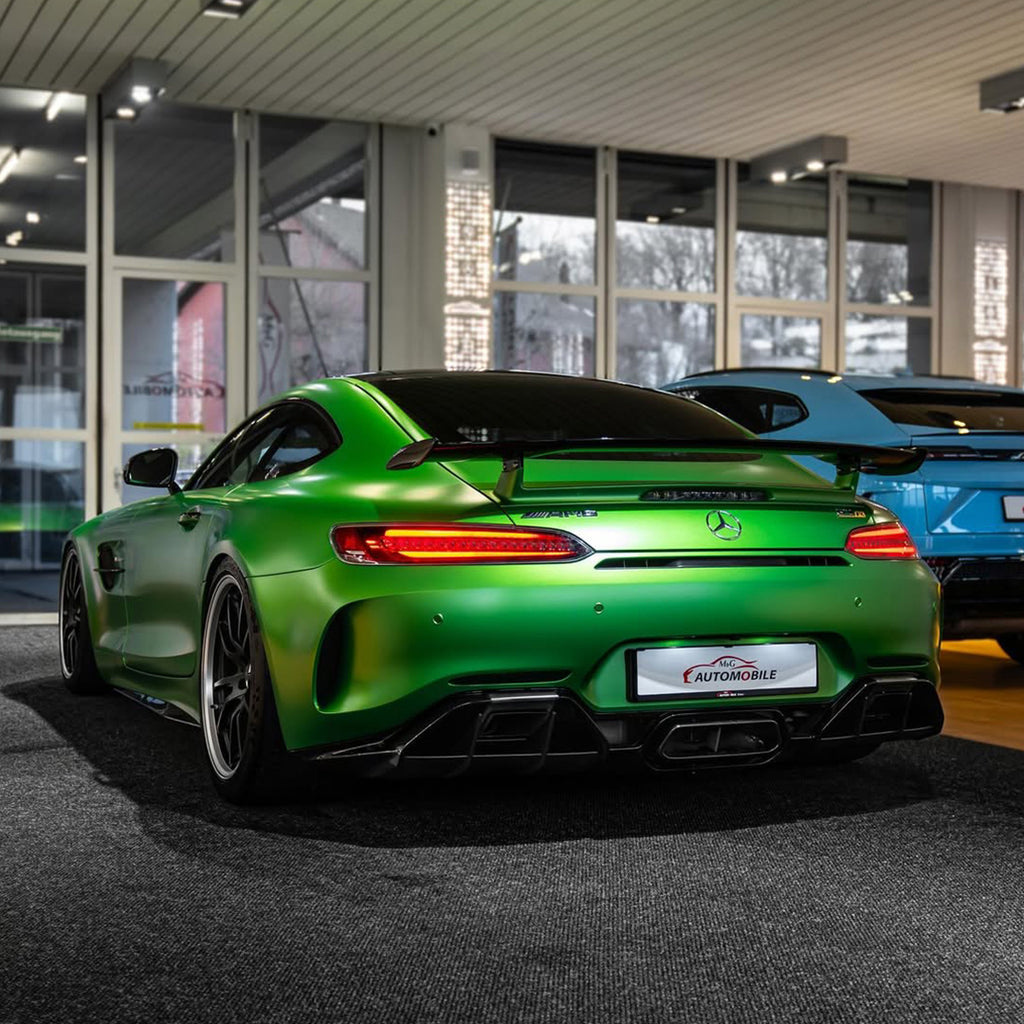 Satin Pearl Yellow Green Vinyl Wrap