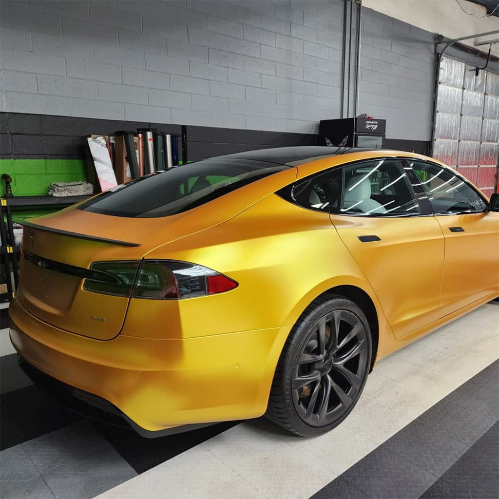 Satin Pearl Yellow Vinyl Wrap