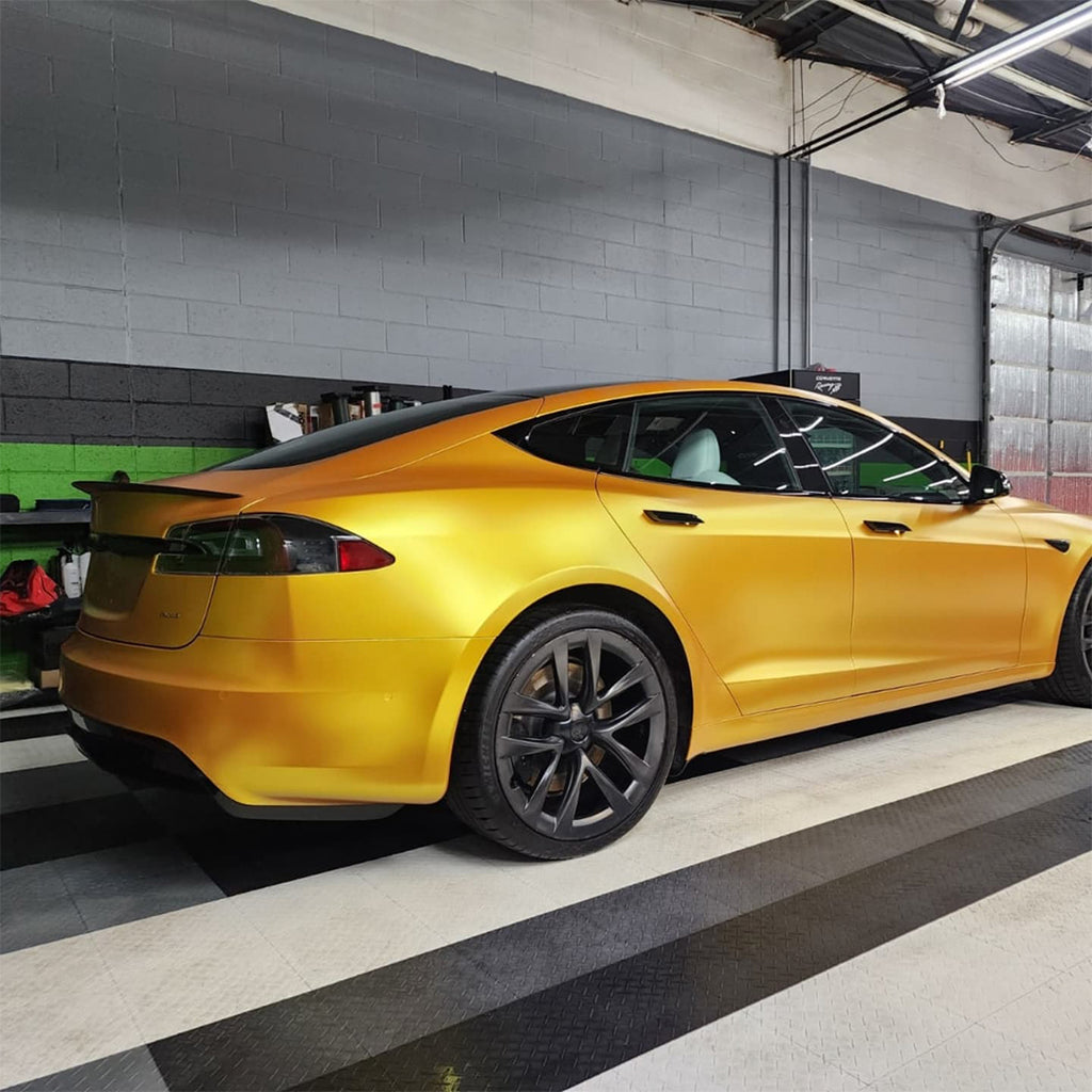 Satin Pearl Yellow Vinyl Wrap