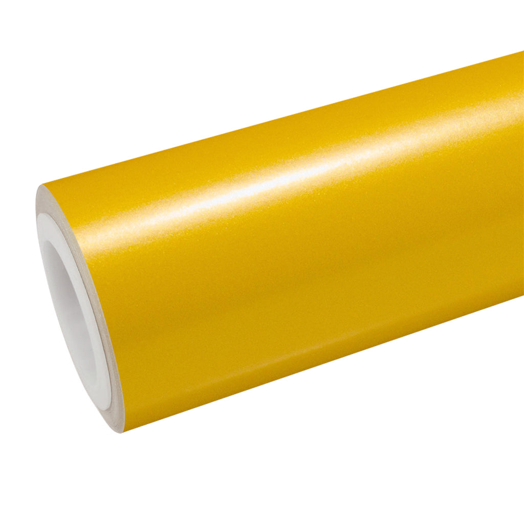 Satin Pearl Yellow Vinyl Wrap - product view 1