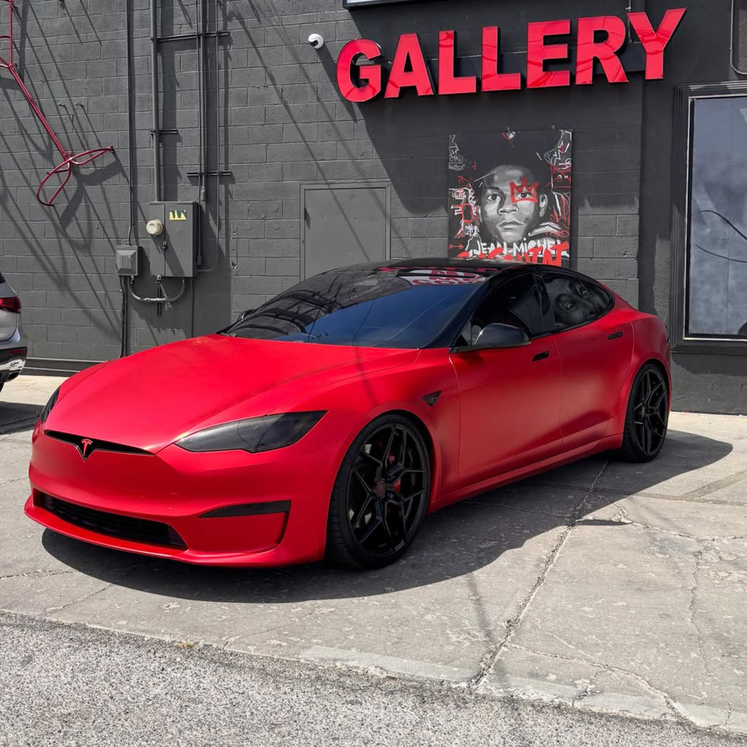 Satin Red Vinyl Wrap