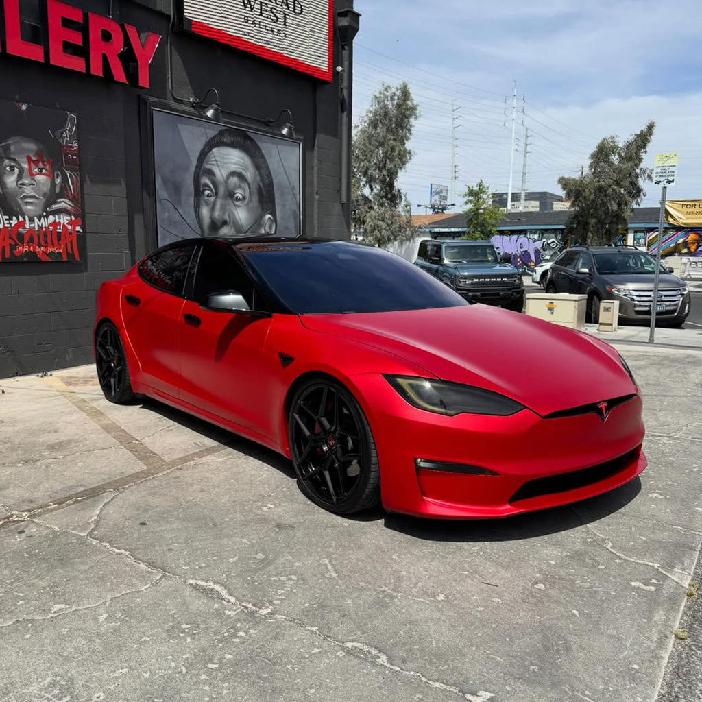 Satin Red Vinyl Wrap