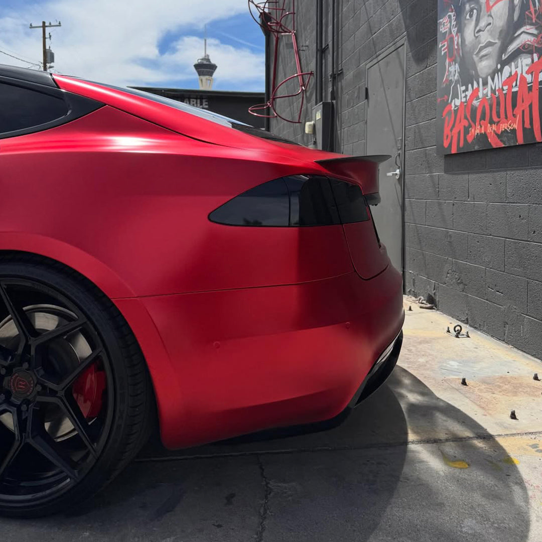 Satin Red Vinyl Wrap