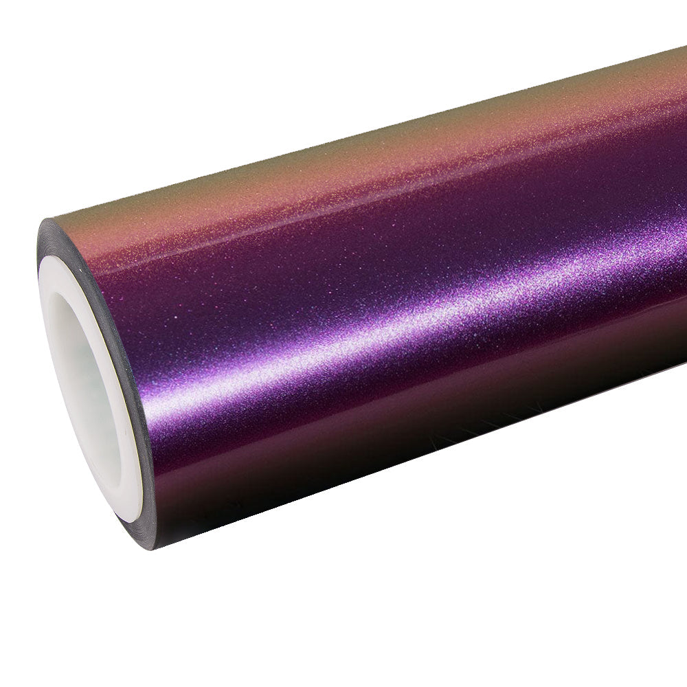 Satin Chameleon Purple Gold Vinyl Wrap|Eowrap