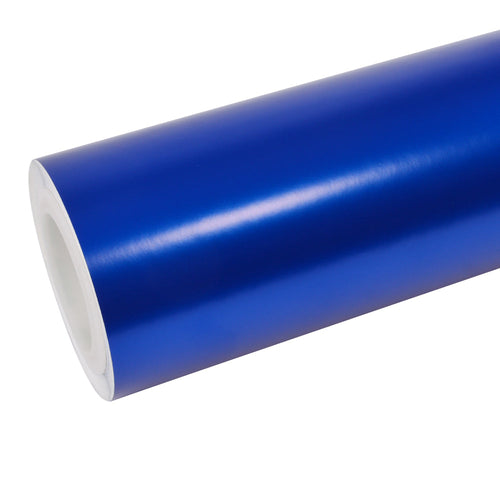 Satin Chrome Blue Vinyl Wrap - product view 1