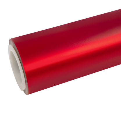 Satin Chrome Prismatic Red Vinyl Wrap|Eowrap