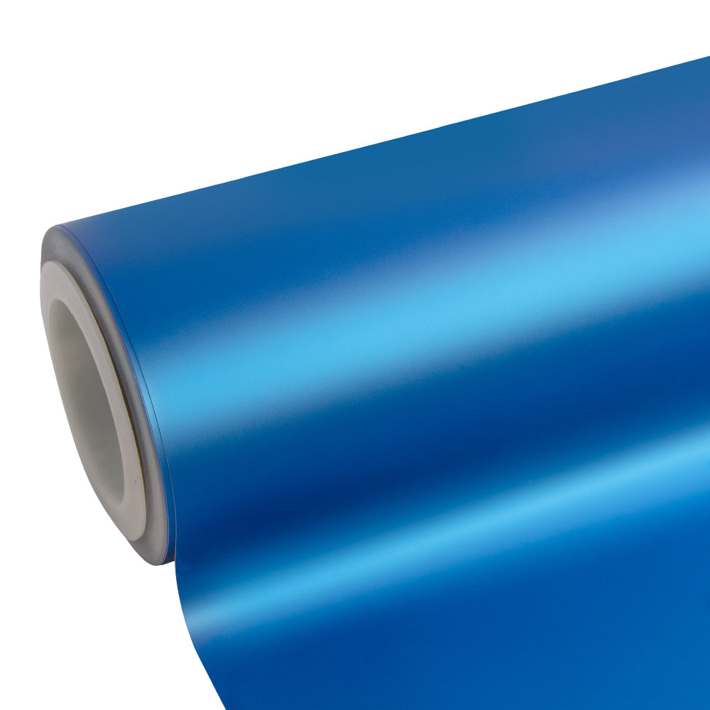 Satin Chrome Silk Azure Vinyl Wrap|Eowrap