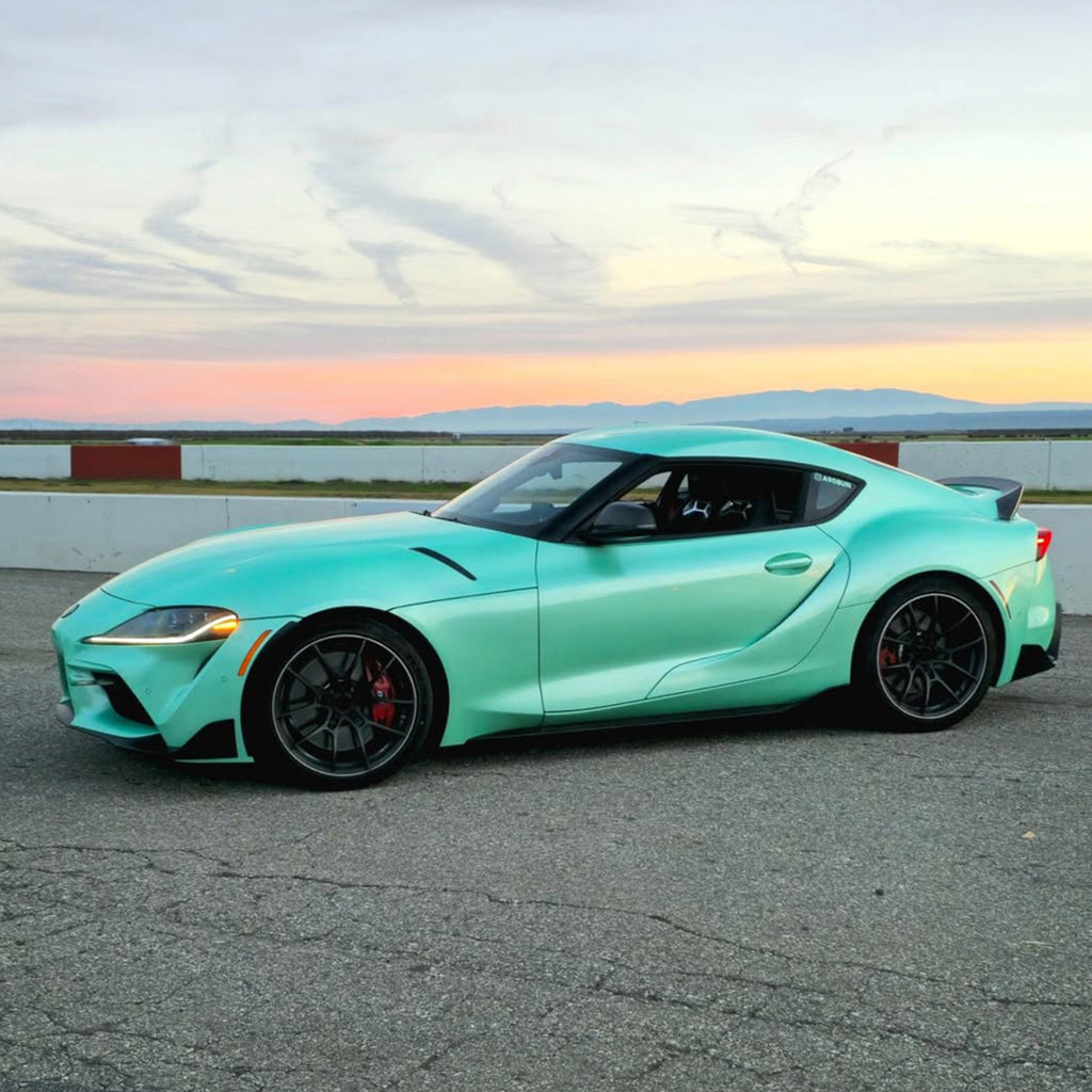 Sparkle Gloss Glitter Vinyl Teal Wrap