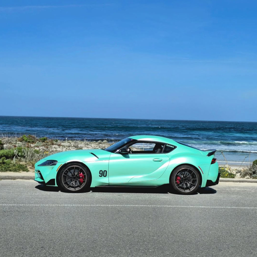 Sparkle Gloss Glitter Vinyl Teal Wrap