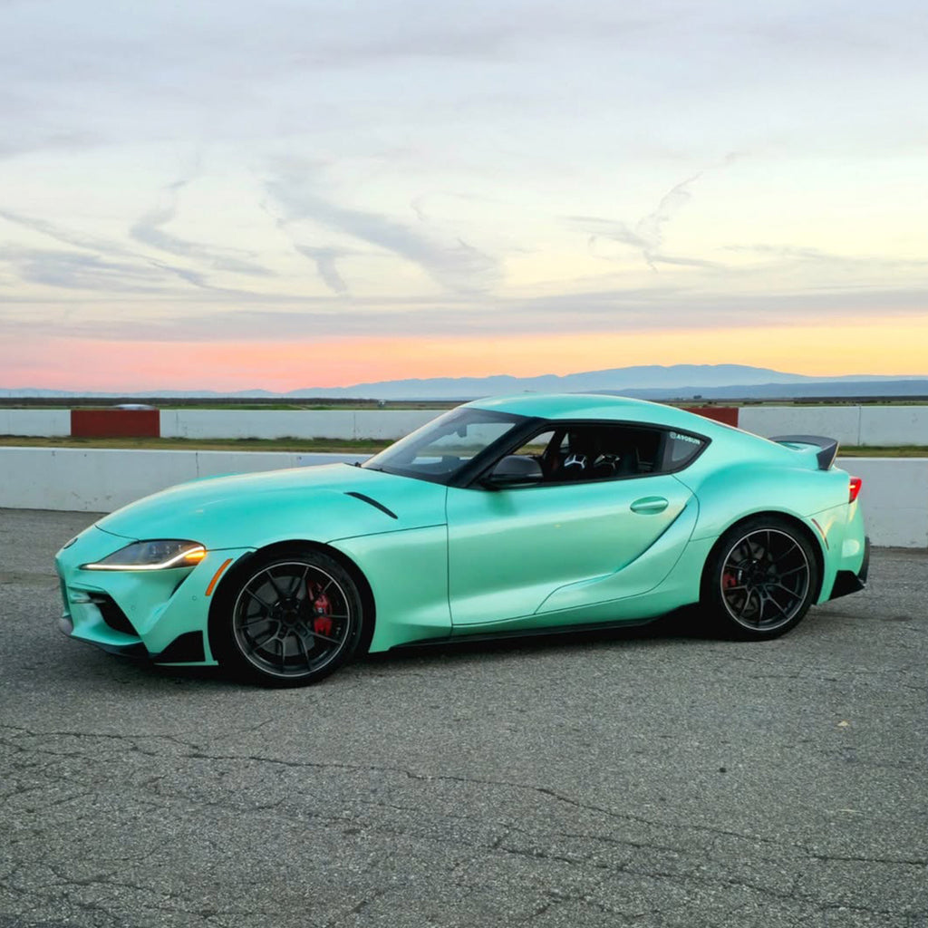 Sparkle Gloss Glitter Vinyl Teal Wrap