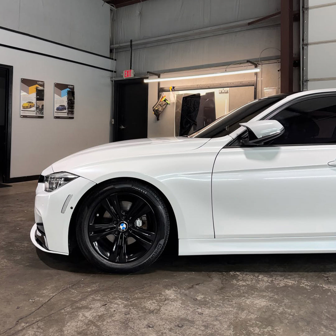Sparkle Gloss White Glitter Vinyl Wrap