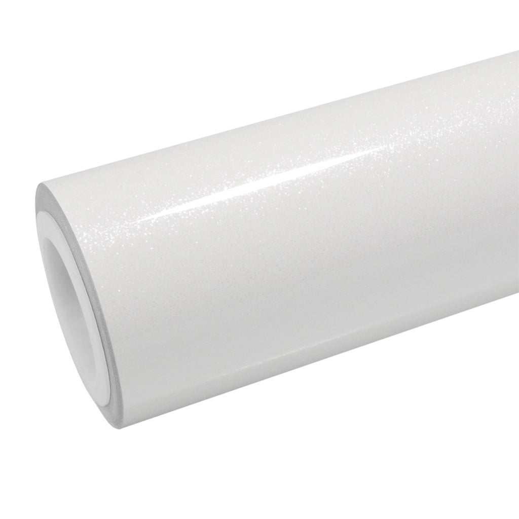 Sparkle Gloss White Glitter Vinyl Wrap - product view 1