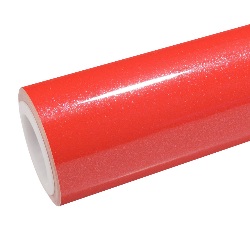Sparkle Red Gloss Glitter Vinyl Wrap main product view