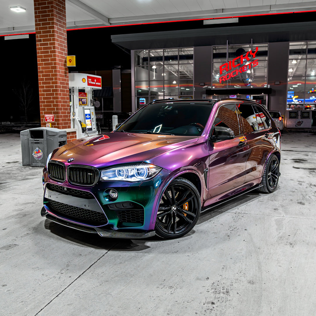 Gradient Metallic Green Red PPF