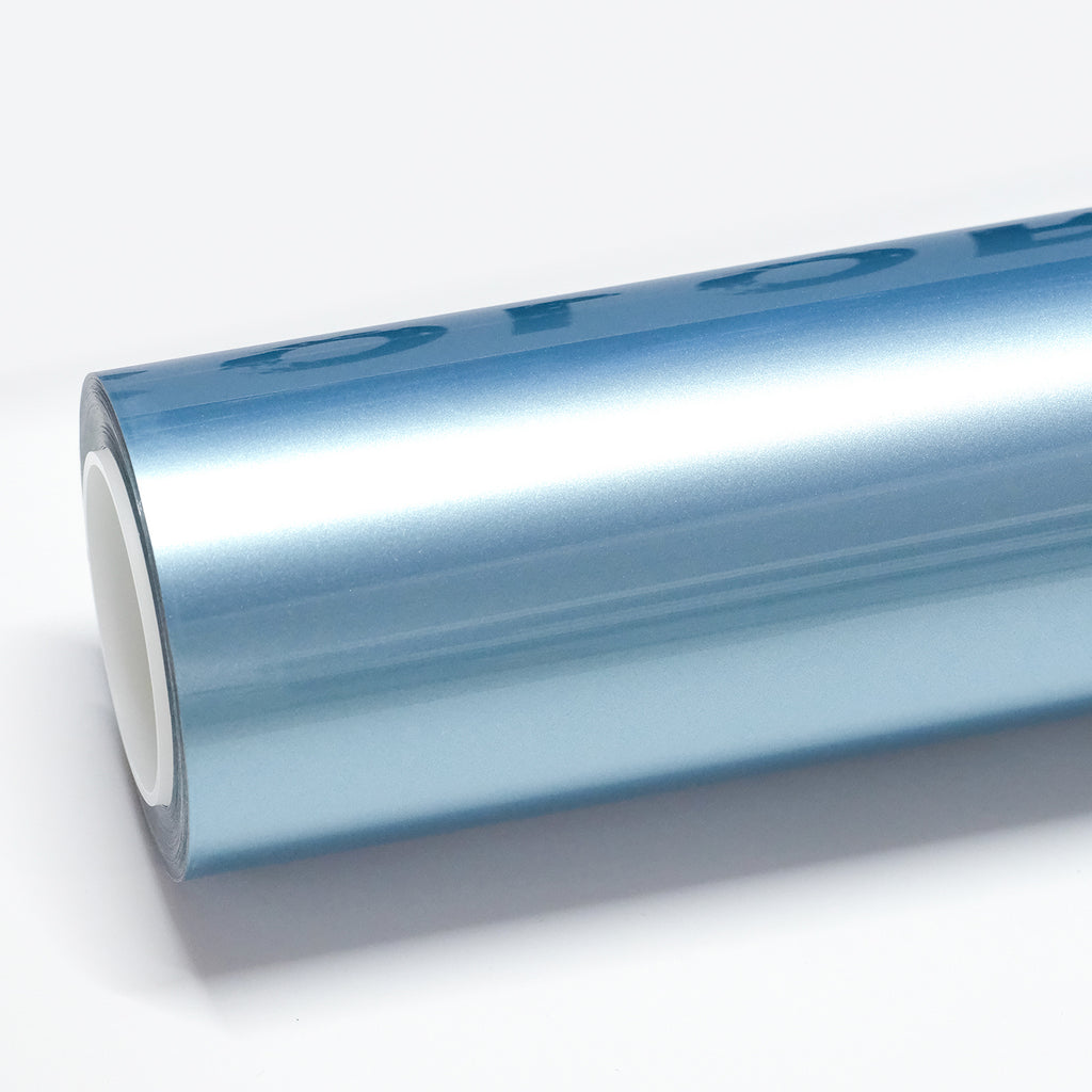 Gloss Metallic Aqua Blue PPF dry install color PPF for vehicles