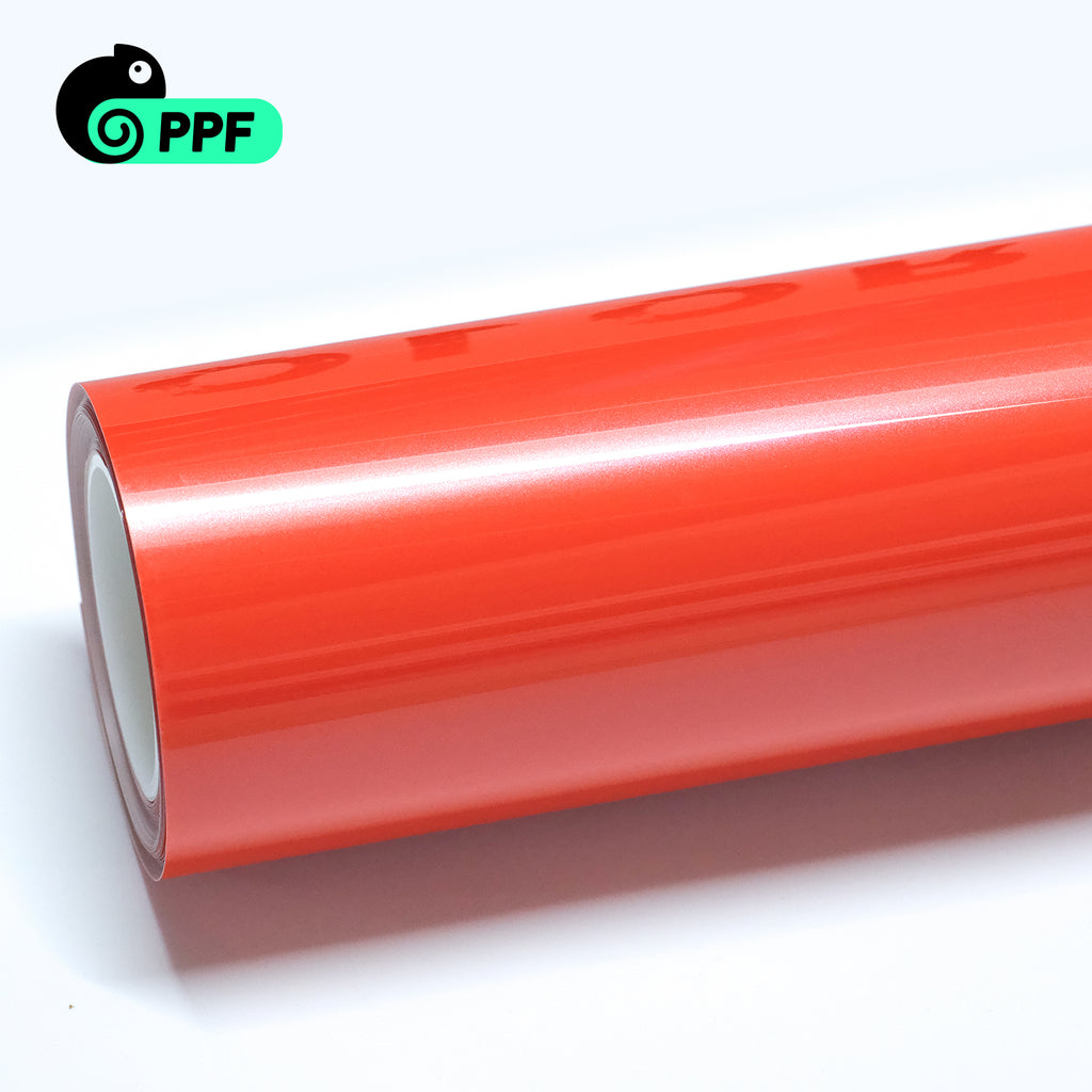 Gloss Fox Red PPF color PPF roll for car wraps