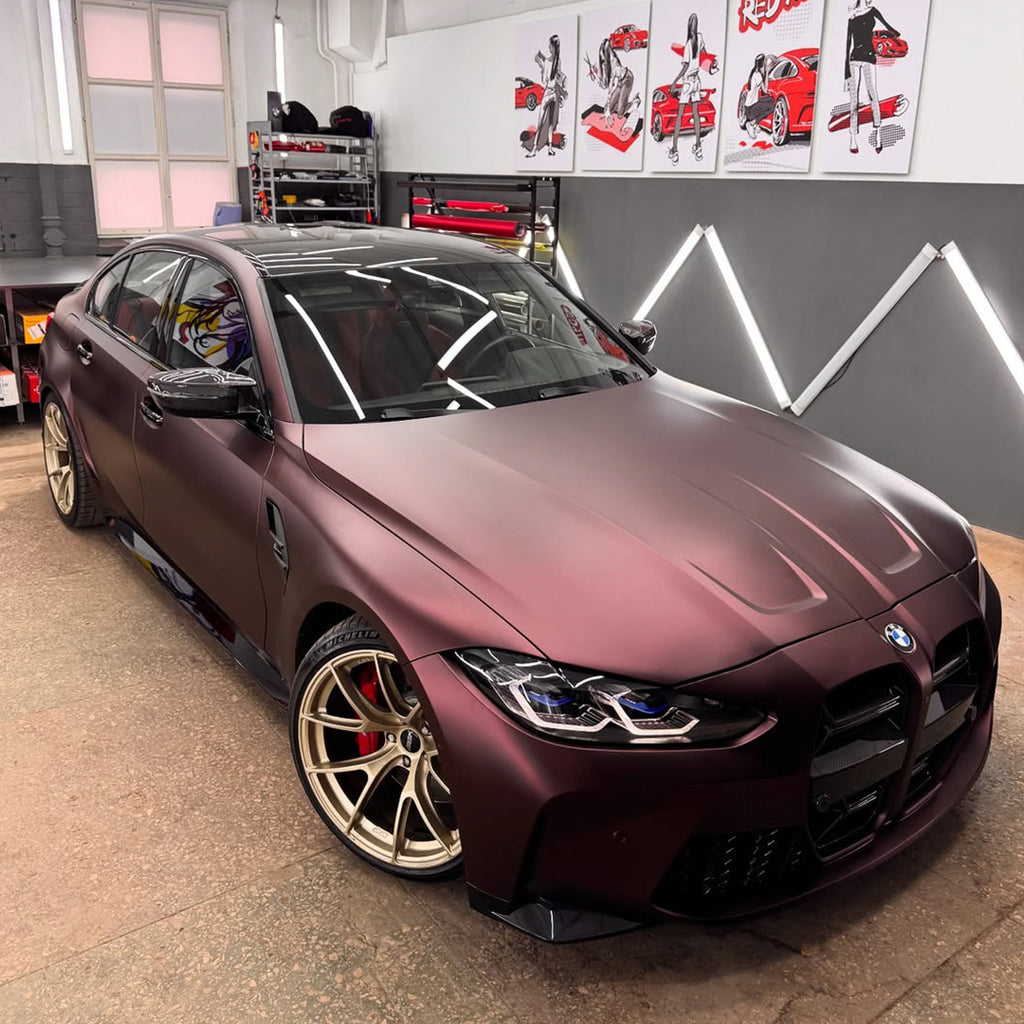 Matte Metallic Rose Black PPF