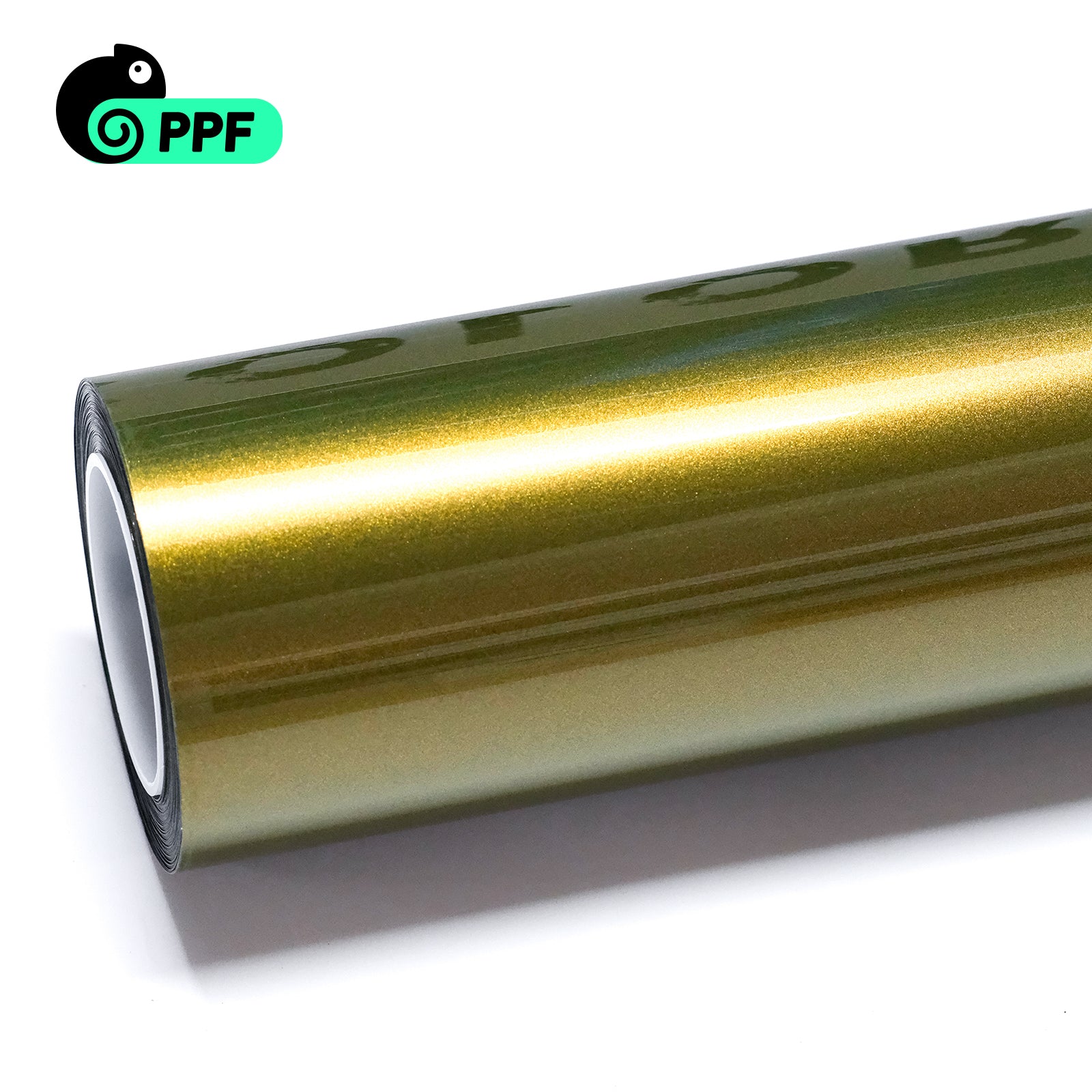 Metallic Golden Shimmer Green PPF dry install color PPF for vehicles