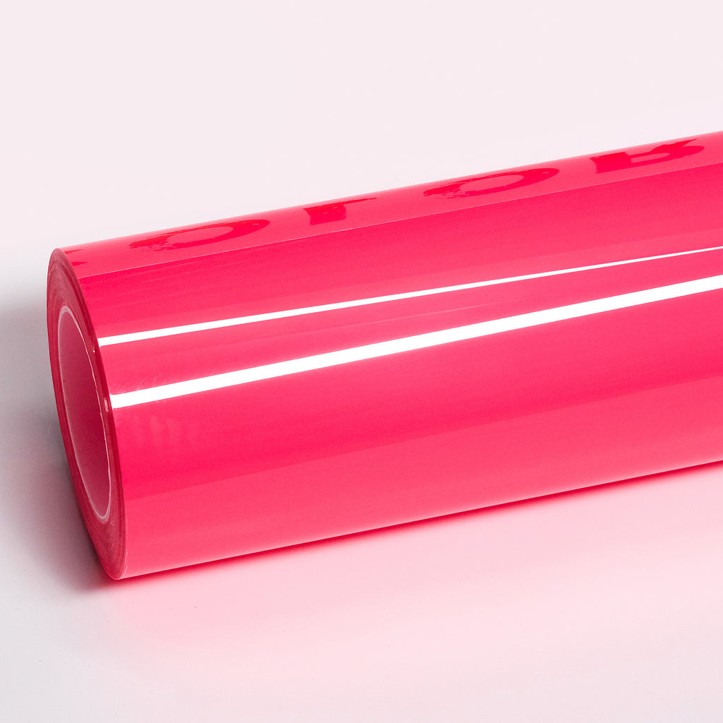Gloss Fluorescence Barbie Pink PPF dry install color PPF for vehicles