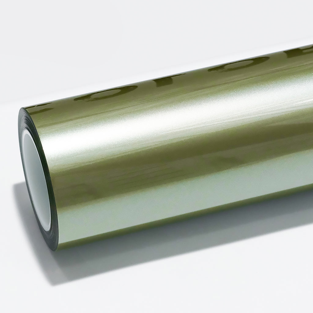 Metallic Light Olive Green PPF dry install color PPF for vehicles