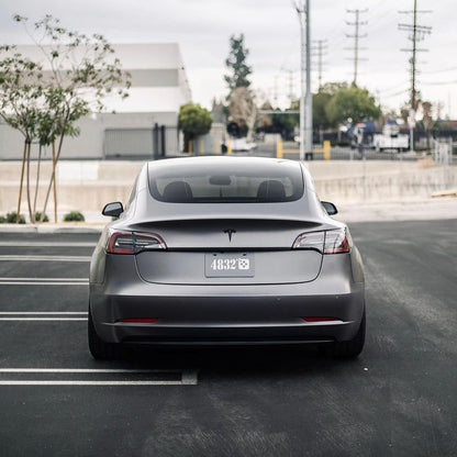 Tesla Model 3|Satin Titanium Gray Vinyl Wrap|Eowrap