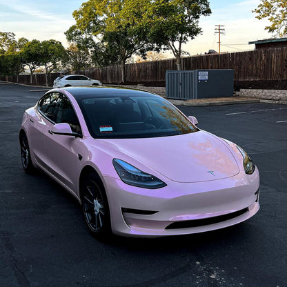 Tesla Model 3|Candy Metallic Purple Pink Vinyl Wrap|Eowrap