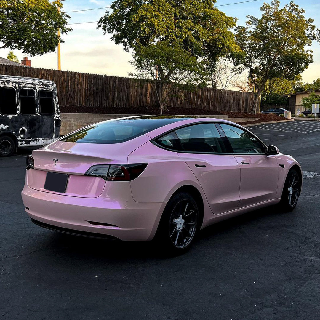 Tesla Model 3|Candy Metallic Purple Pink Vinyl Wrap|Eowrap