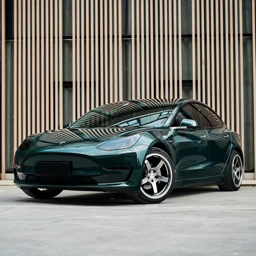Gloss Metallic Dark British Green Vinyl Wrap - product view 2