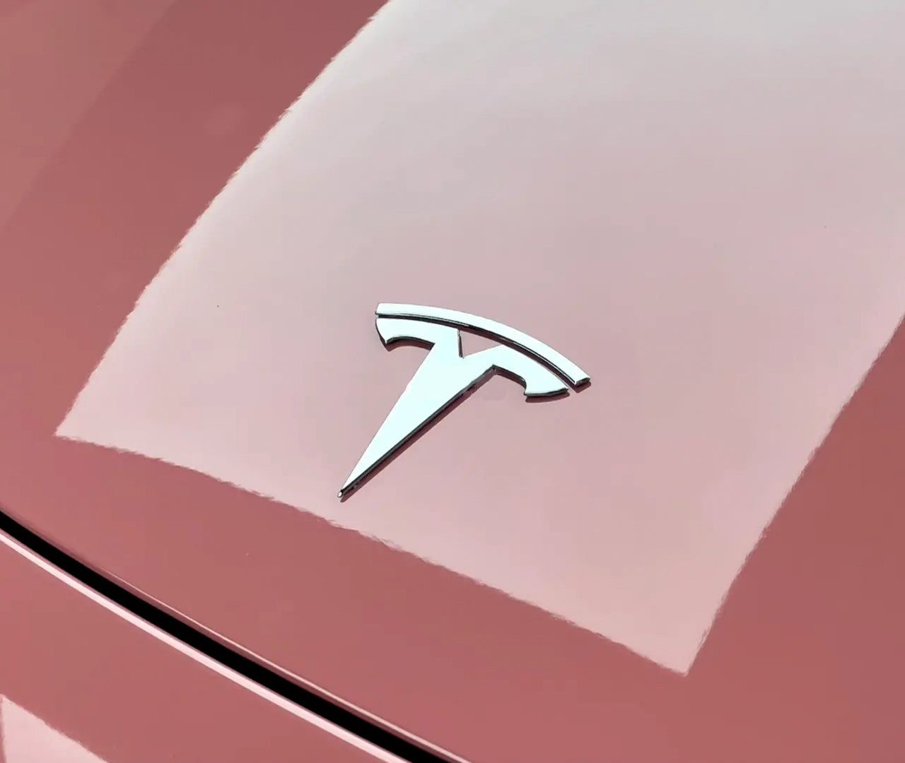 Tesla Model 3|High Glossy Bean Red Vinyl Wrap|Eowrap