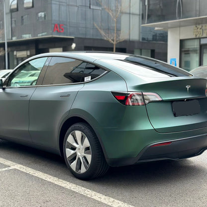 Tesla Model 3|Matte Metallic Hunter Green Vinyl Wrap|Eowrap