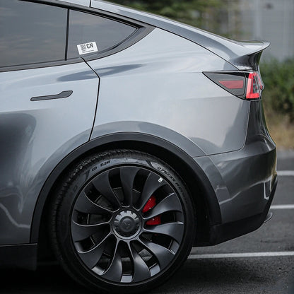 Tesla Model Y|Glossy Metallic Dark Gray Vinyl Wrap|Eowrap