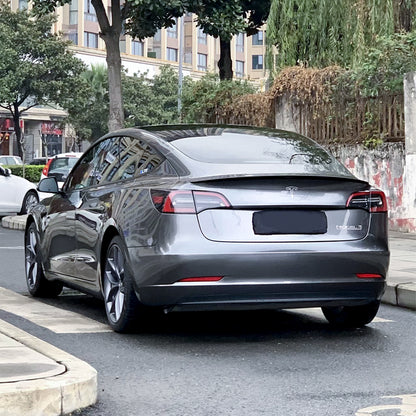 Tesla Model Y|Glossy Metallic Dark Gray Vinyl Wrap|Eowrap