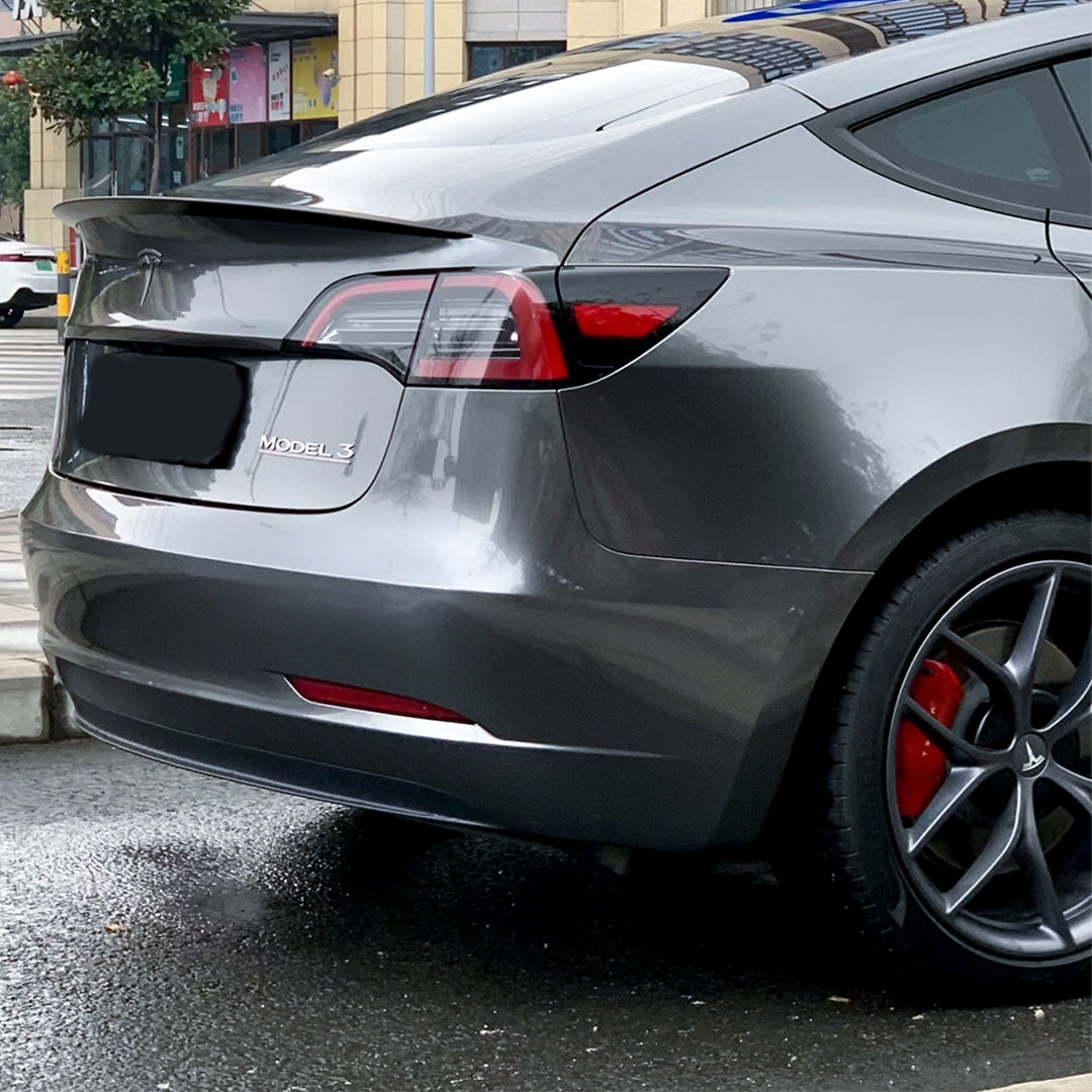 Tesla Model Y|Glossy Metallic Dark Gray Vinyl Wrap|Eowrap