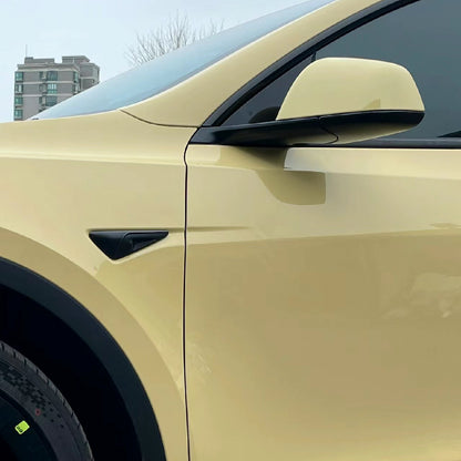 Tesla Model Y|High Glossy Pastel Yellow Vinyl Wrap|Eowrap