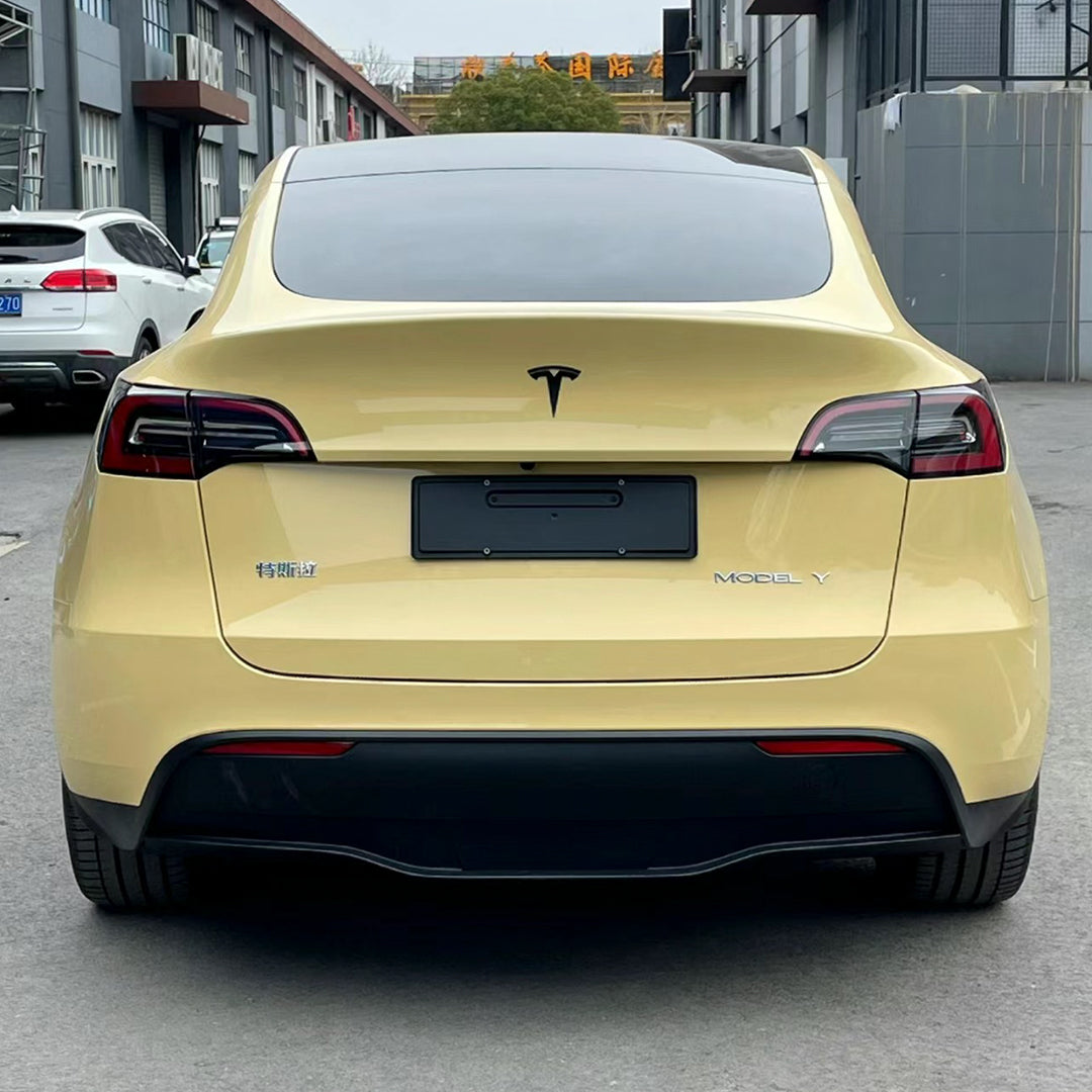 Tesla Model Y|High Glossy Pastel Yellow Vinyl Wrap|Eowrap