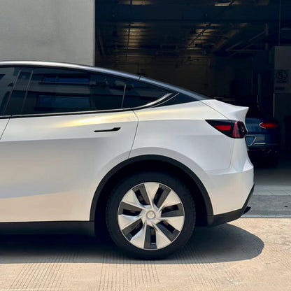 Tesla Model Y|Matte White Gold Vinyl Wrap|Eowrap