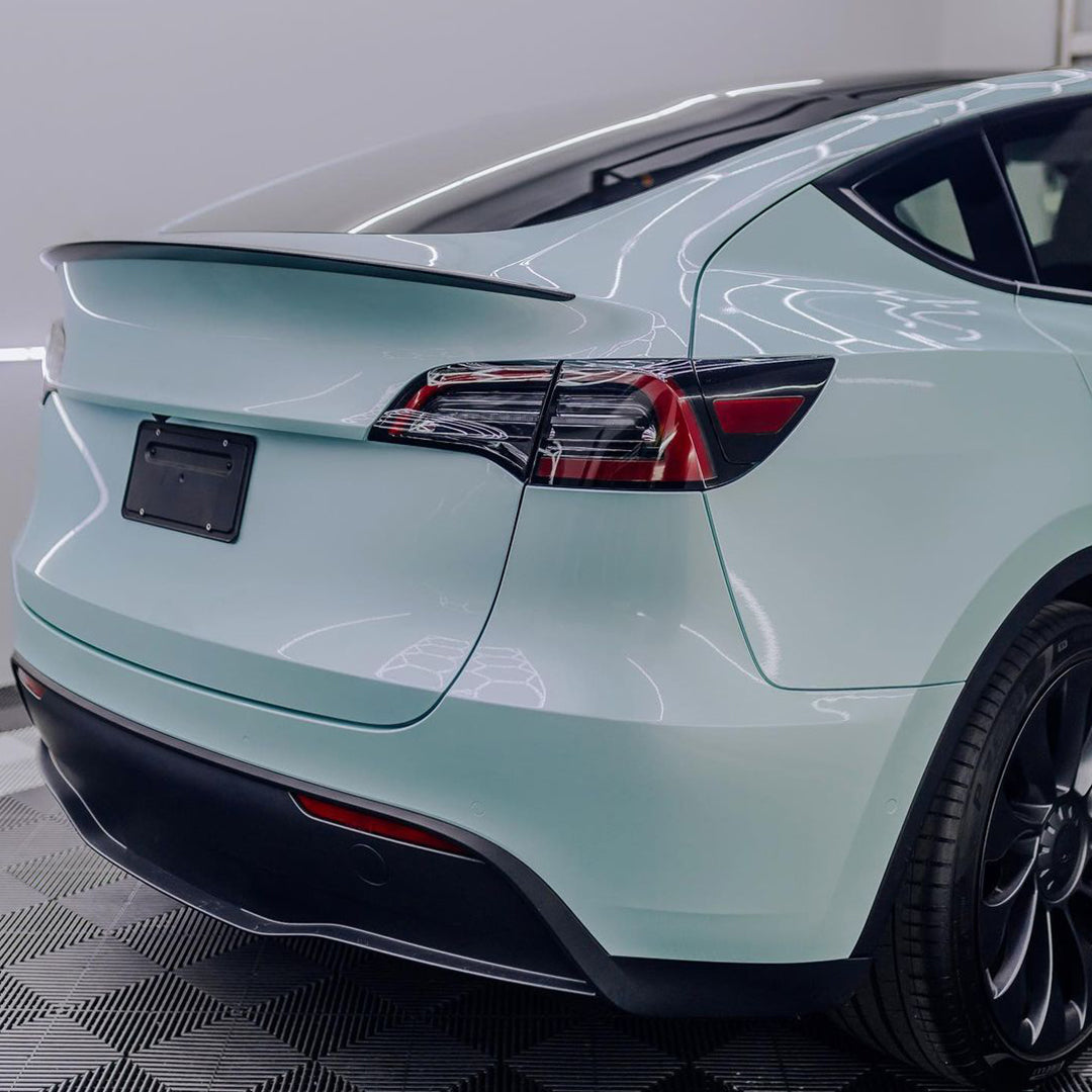 Tesla Model Y|Super Glossy Glacier Blue Vinyl Wrap|Eowrap