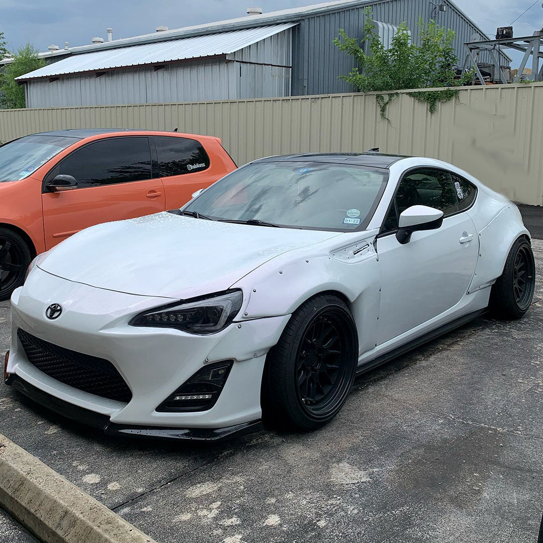 Toyota GT86|Glossy White Purple Vinyl Wrap|Eowrap