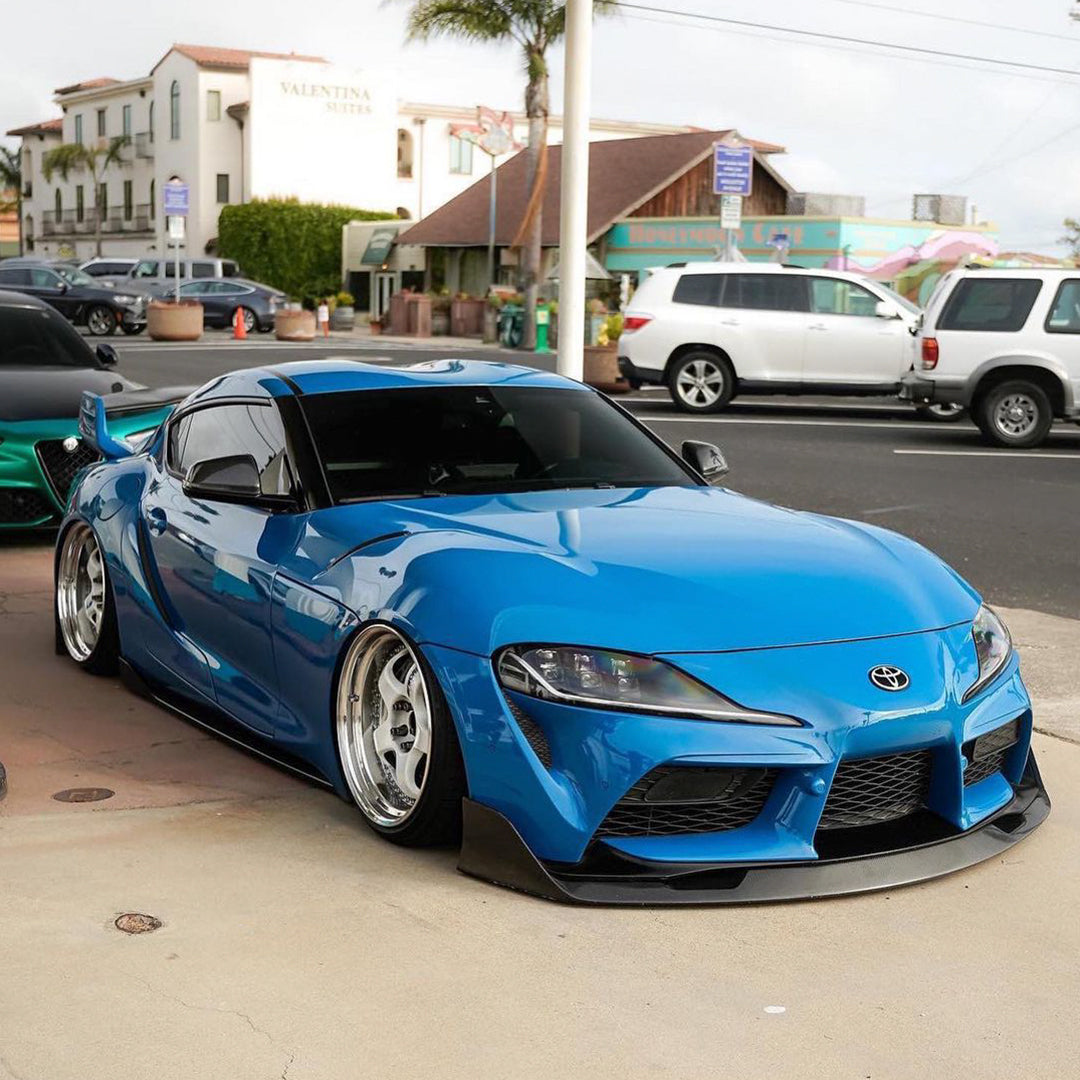 Toyota Supra|Super Glossy Laguna Blue Vinyl Wrap|Eowrap