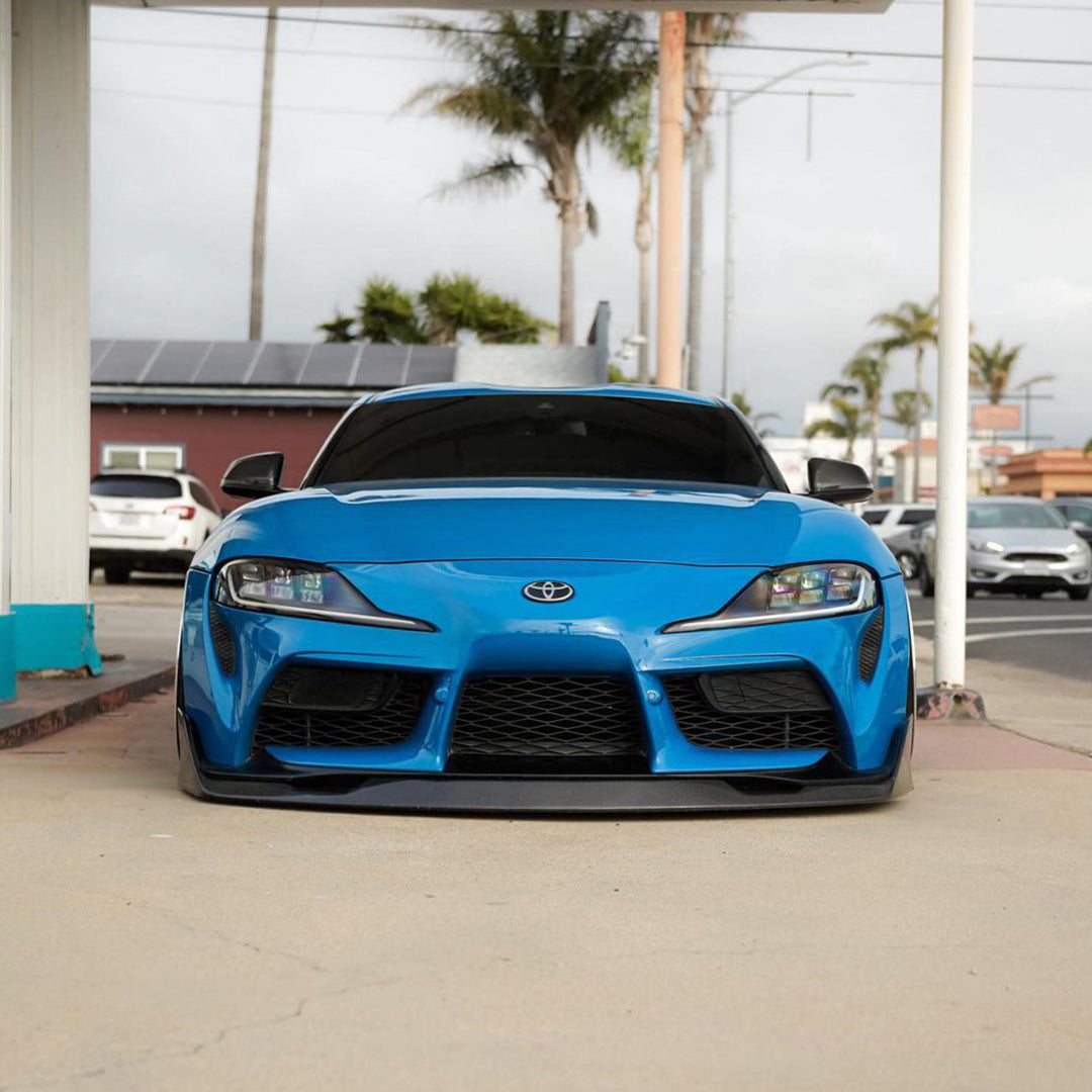 Toyota Supra|Super Glossy Laguna Blue Vinyl Wrap|Eowrap