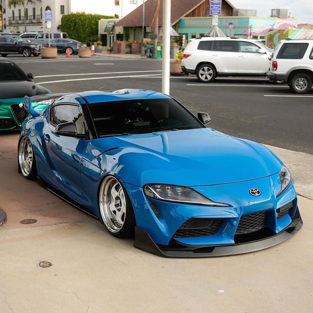 Toyota Supra|Super Glossy Laguna Blue Vinyl Wrap|Eowrap