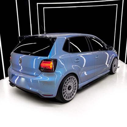 Volkswagen Polo|Candy Metallic Dark Gray Blue Vinyl Wrap|Eowrap