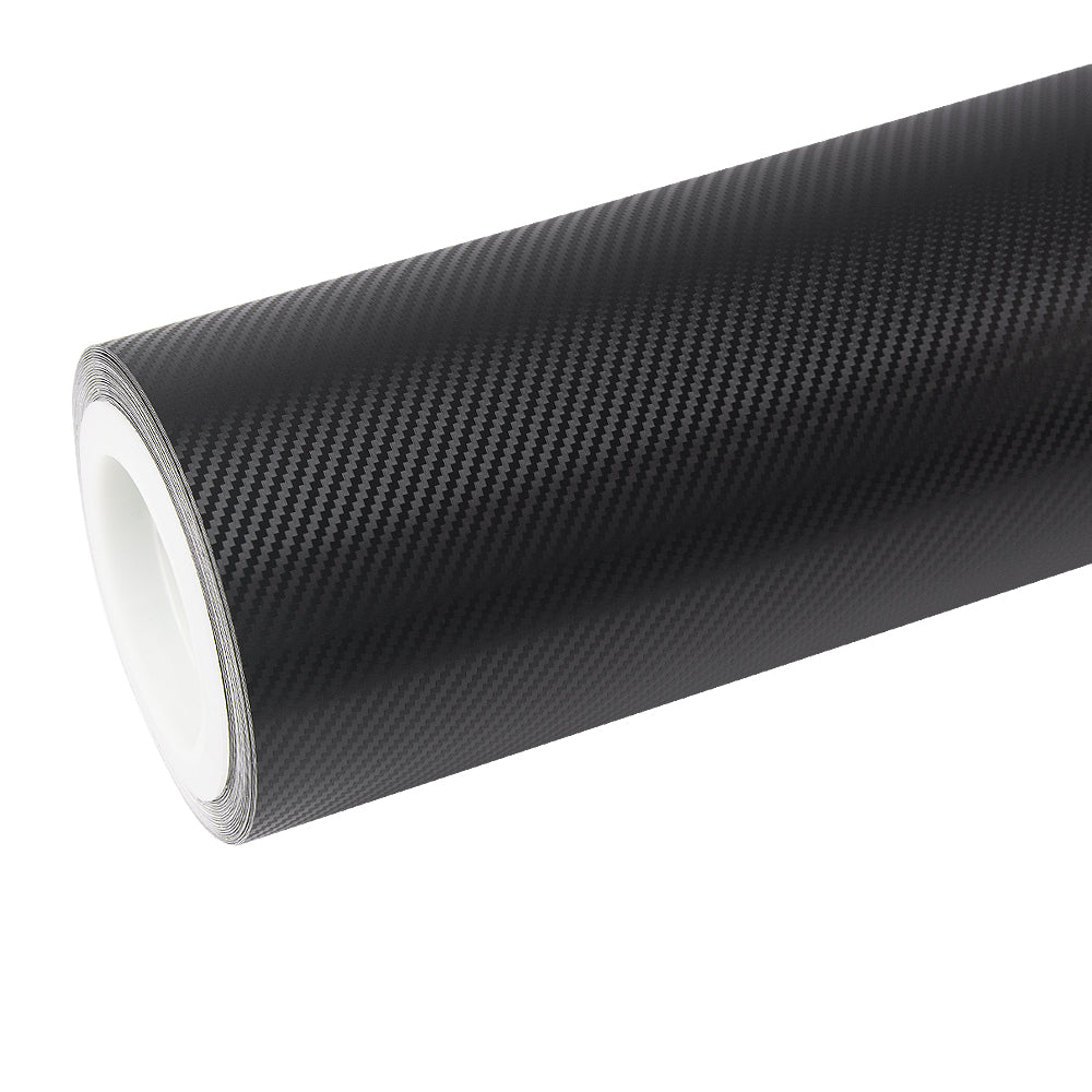 black car wrap vinyl on sports car exterior