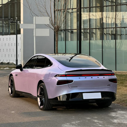 XPeng P7|Candy Metallic Silver Purple Vinyl Wrap|Eowrap